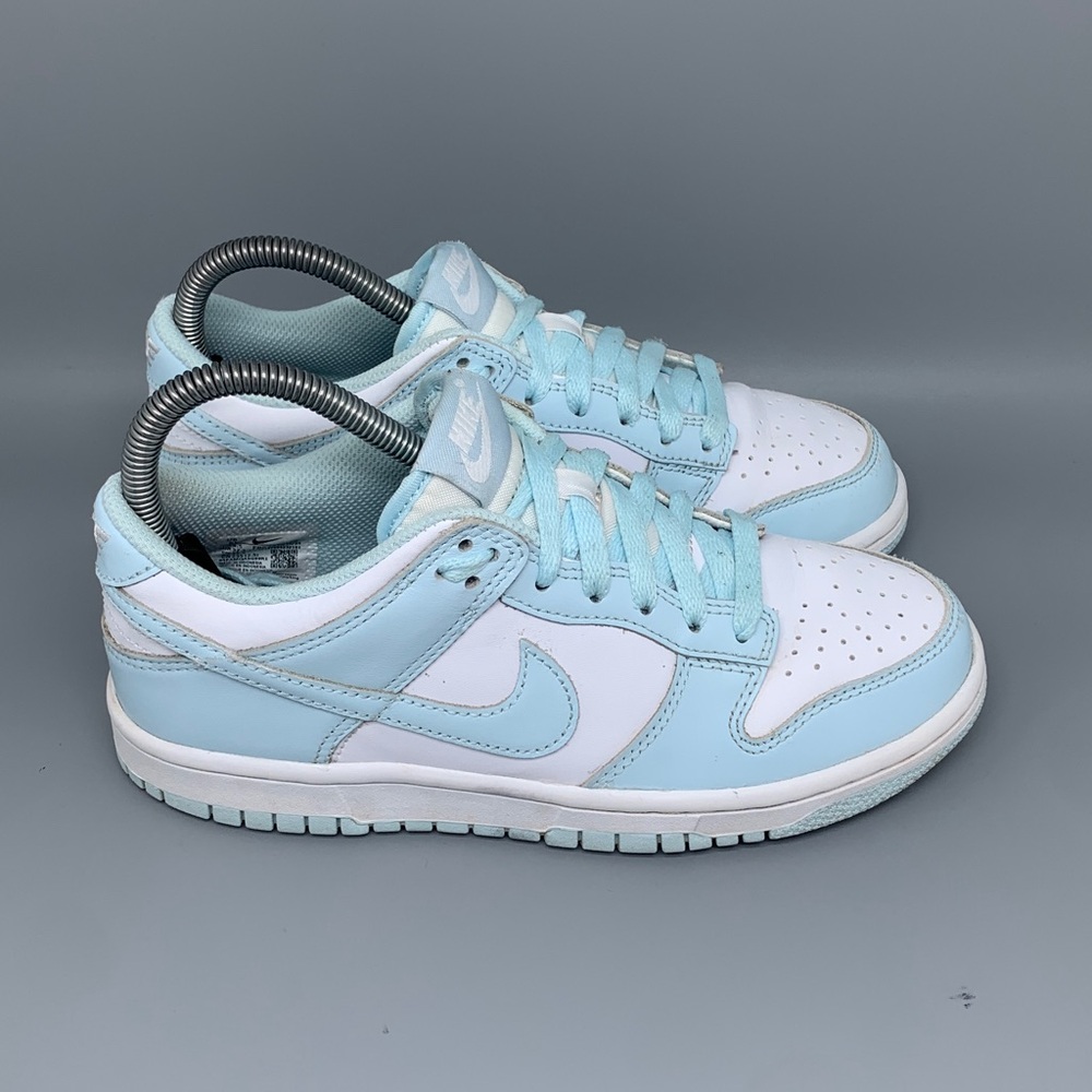 Nike Dunk Low Glacier Blue Skate Shoes FB9109‑105‎ Youth Sz 5Y Women’s Sz 6.5